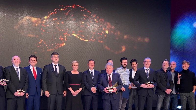 Predsjednik Vlade Plenković na dodjeli nagrade Zlatna kuna Hrvatske gospodarske komore